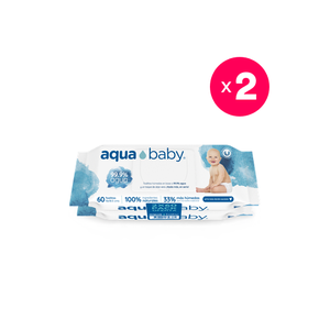 Caja de 24 Bolsas de 30 Toallitas Húmedas Aqua Baby - Aqua Baby