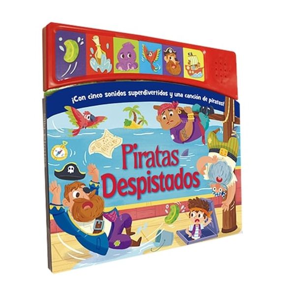 Libro sonidos alegres Piratas despistados, Latinbooks Latinbooks - babytuto.com