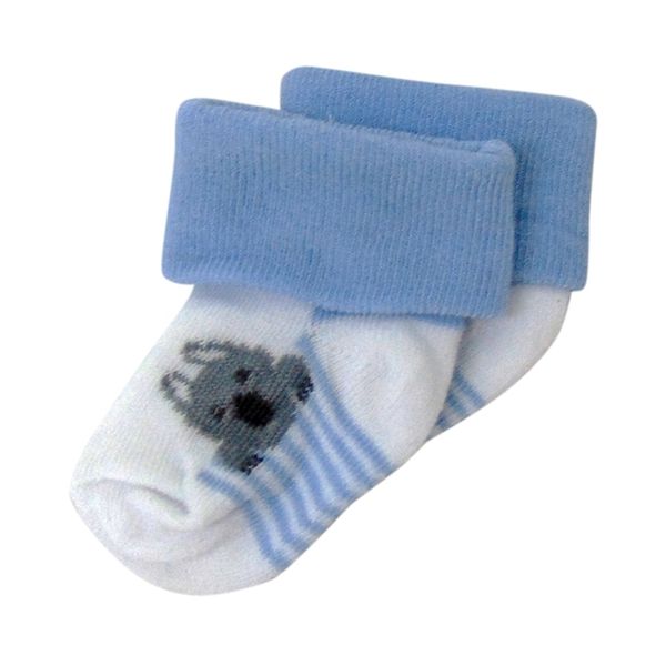 Set de 3 pares de calcetines para bebe diseño koala, color celeste, Pumucki Pumucki - babytuto.com