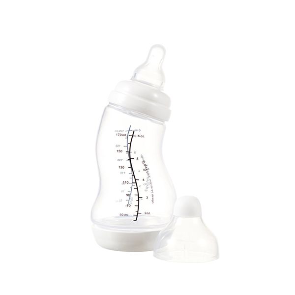 Mamadera S-anticólicos natural blanco. 170 ml Difrax - babytuto.com