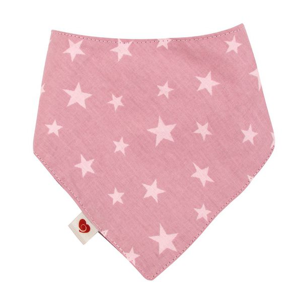 Babero algodón impermeable colección estrella, color palo rosa,  Amamantas AmaMantas - babytuto.com