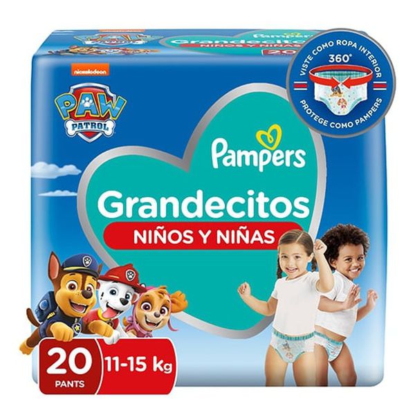 Pañales Desechables Pants Grandecitos, Talla XG, 20 un, Pampers  Pampers - babytuto.com