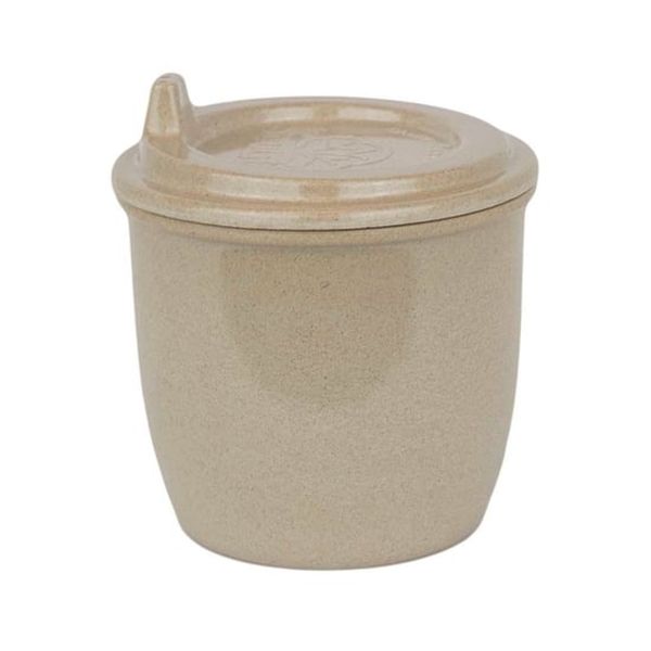 Vaso biodegradable con boquilla 296 ml  beige, EcoSouLife EcoSouLife - babytuto.com