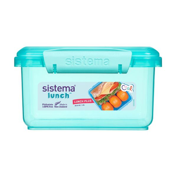 Contenedor hermético lunch 1.2 L, color calipso, Sistema  Sistema - babytuto.com