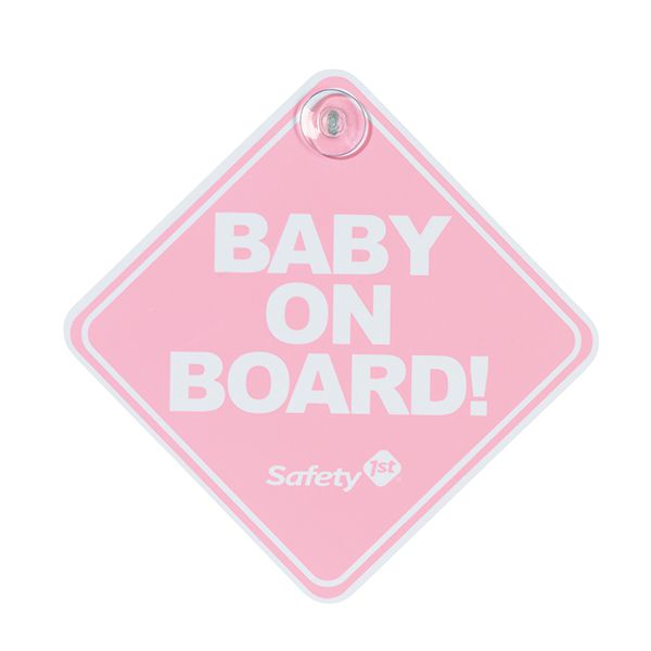 Letrero Baby on board rosado Safety 1st Safety 1st - babytuto.com