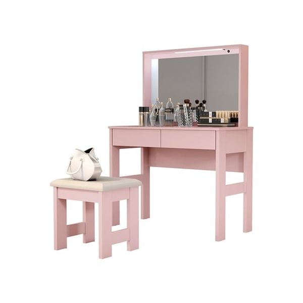 Tocador con espejo diseño be rosado, Be Design Bedesign  - babytuto.com