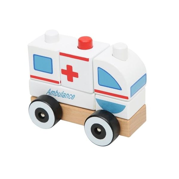 Juguete de madera ambulancia BW-JM10 Baby Way Baby Way - babytuto.com