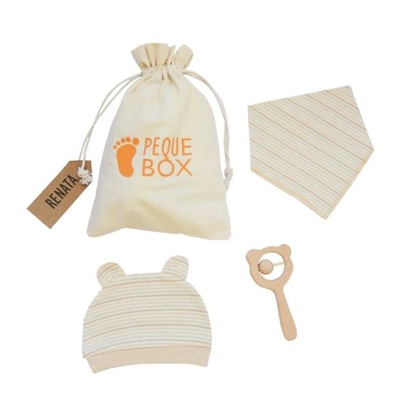 Pack de regalo para recién nacido diseño bandana rayada, Pequebox PequeBox - babytuto.com
