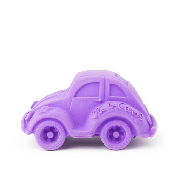 Juguete mordedor, diseño auto escarabajo, color púrpura, Oli & Carol  Oli & Carol - babytuto.com