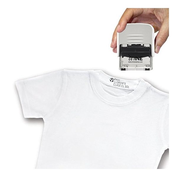 Etiquetas de marcador de ropa lavables, cinta de impresión en blanco, sello  de nombre para niños