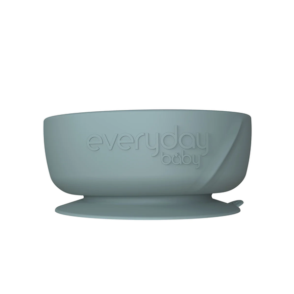 Bowl de silicona con ventosa, color verde, Everyday Baby Everyday Baby  - babytuto.com