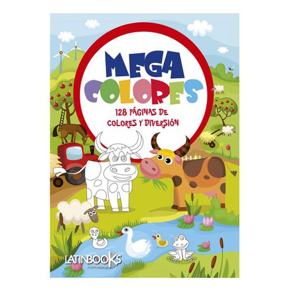 Libro Mega colores granja, Latinbooks Latinbooks - babytuto.com