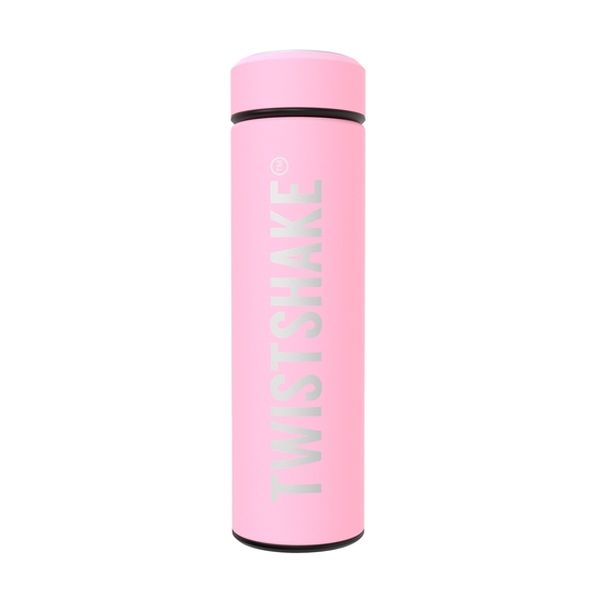 Botella térmica 420 ml acero inoxidable rosado pastel Twistshake Twistshake - babytuto.com