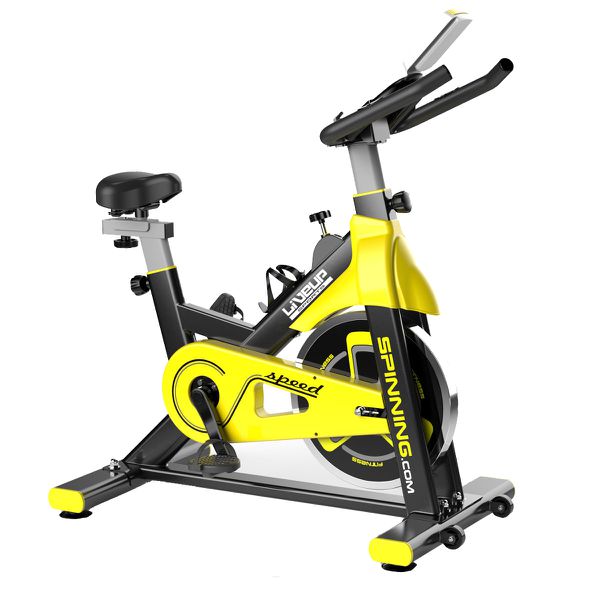 Bicicleta de spinning intensity  6 kg, amarillo, Live Sport Live Sport - babytuto.com