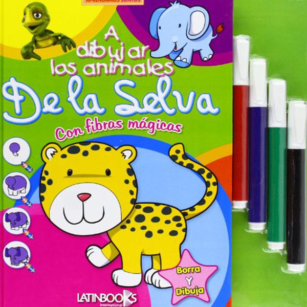 Libro A dibujar animales de la selva , Latinbooks Latinbooks - babytuto.com