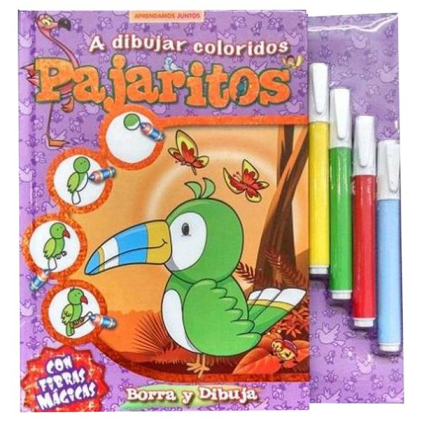Libro A dibujar coloridos pajaritos , Latinbooks Latinbooks - babytuto.com