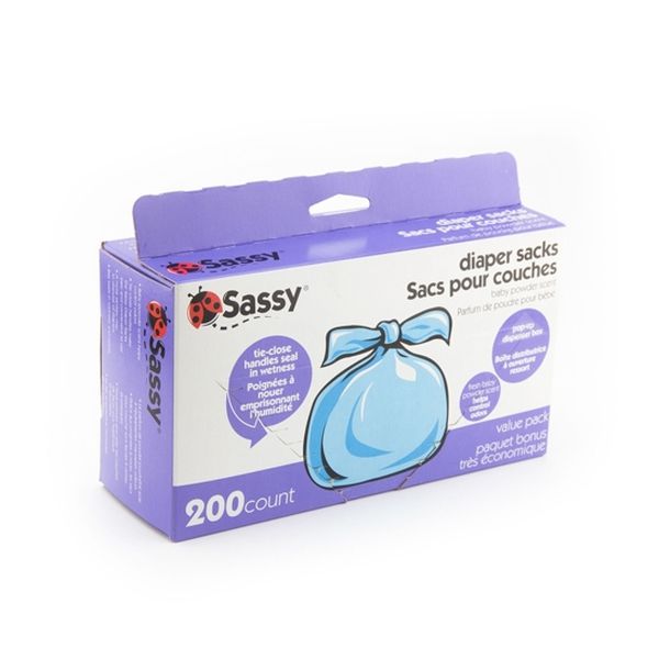 Bolsas para pañales 200 unidades, Sassy Baby Sassy - babytuto.com