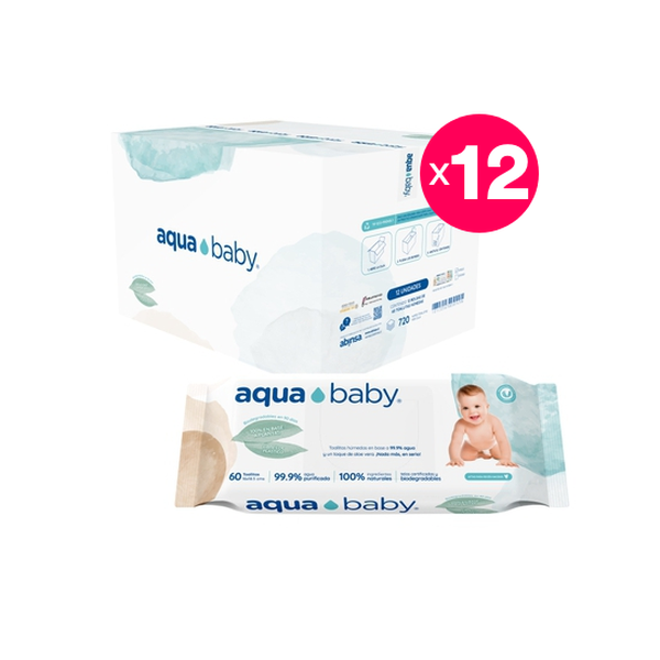 Caja Toallitas Húmedas Aqua Baby 720 Unidades, Productos