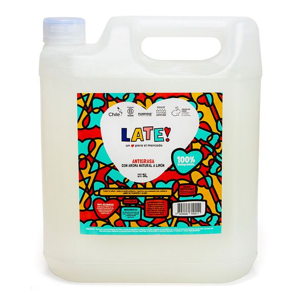 Antigrasas biodegradable, 5 litros, Late!  Late! - babytuto.com