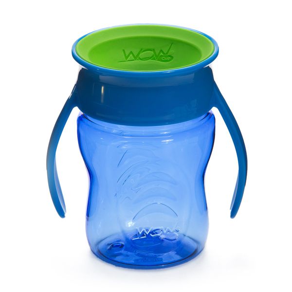 Vaso antiderrame, baby tritan, color azul, Wow Cup Wow Cup - babytuto.com