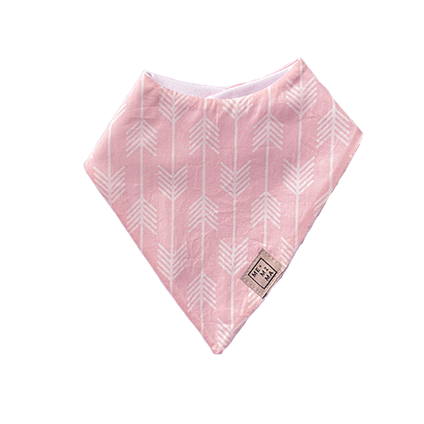 Babero tipo bandana impermeable, diseño flechas, color rosado, Me Mima  Me Mima - babytuto.com
