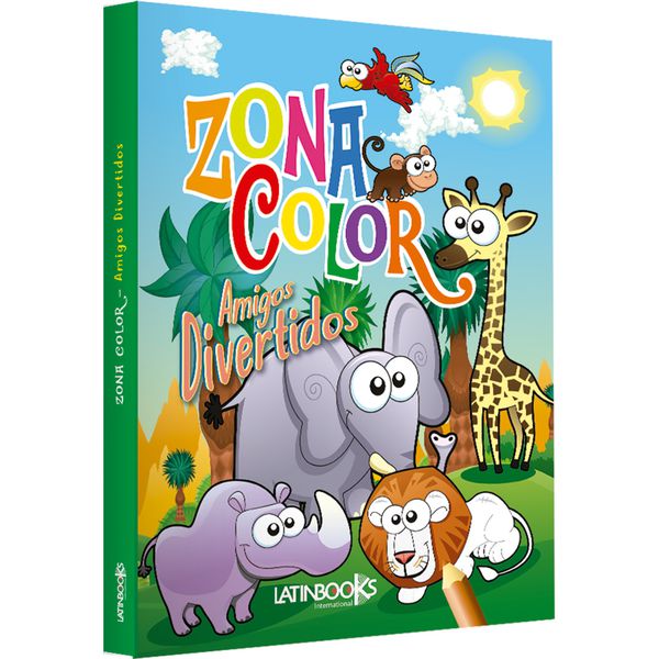Libro Zona color amigos divertidos, Latinbooks Latinbooks - babytuto.com