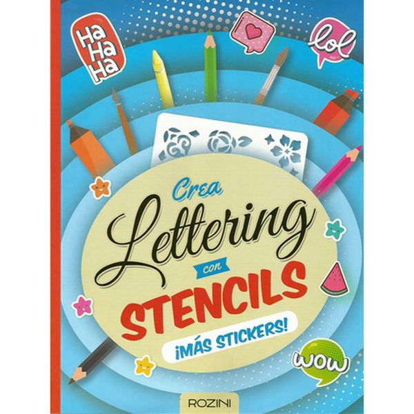 Libro Crea Lettering Con Stickers Y Stencils Zig-Zag - babytuto.com