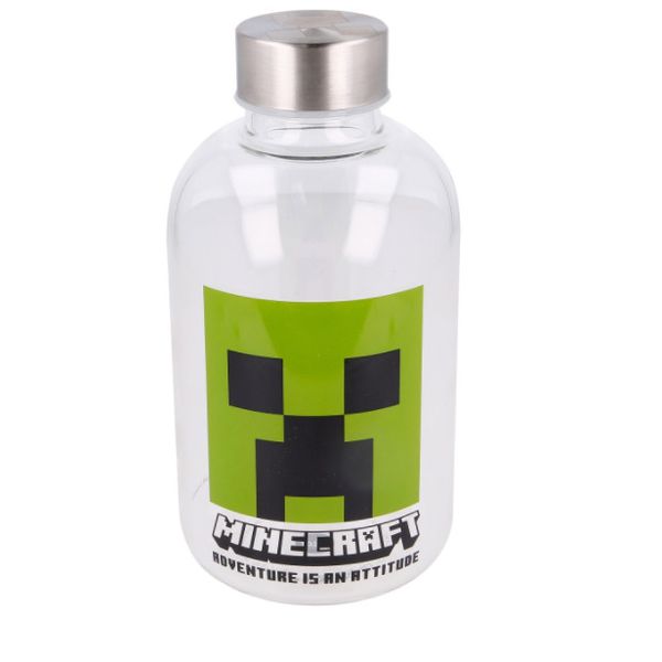 Botella de cristal, 620 ml, Minecraft  Minecraft - babytuto.com