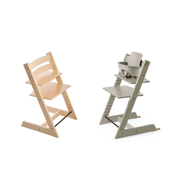 Pack Silla tripp trapp color natural + baby set tripp trapp color gris, Stokke  Stokke - babytuto.com