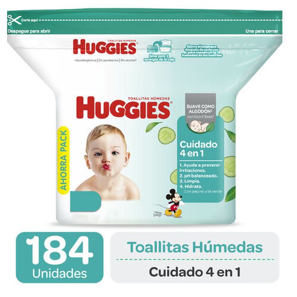 Toallitas húmedas one & done, 184 un, Huggies  Huggies - babytuto.com