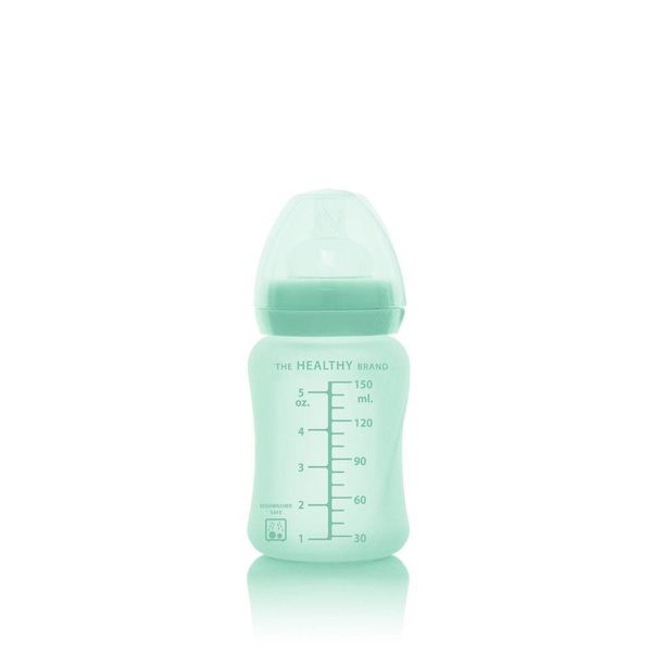 Mamadera de vidrio healthy, 150 ml, color verde, Everyday Baby Everyday Baby  - babytuto.com