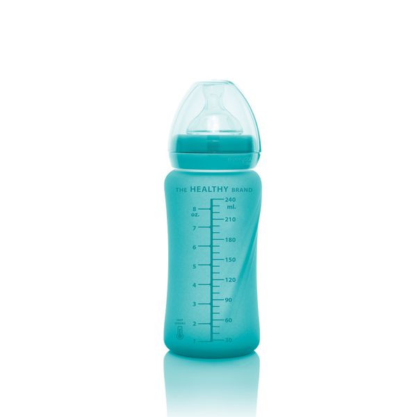 Mamadera de vidrio geat, 240, ml, color turquesa,  Everyday Baby  Everyday Baby  - babytuto.com