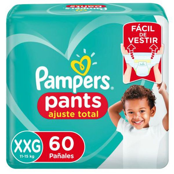 Pañales Desechables Pants Ajuste Total, Talla XXG, 60 un, Pampers  Pampers - babytuto.com