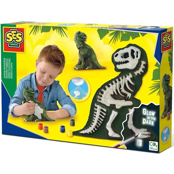 Moldea y pinta T-Rex con esqueleto, SES SES - babytuto.com
