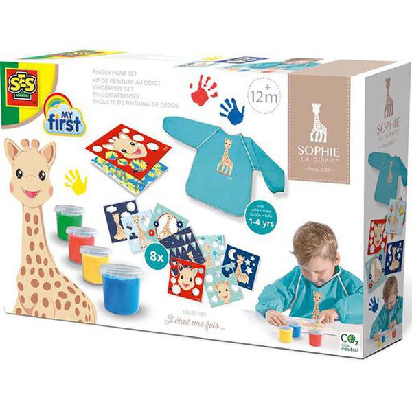 Sophie la girafe - Kit para pintar con los dedos, SES SES - babytuto.com
