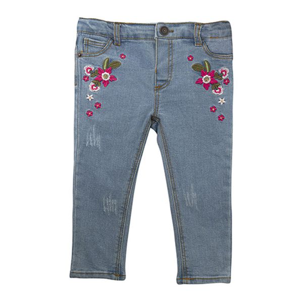 Jeans con bordado, Pumucki Pumucki - babytuto.com