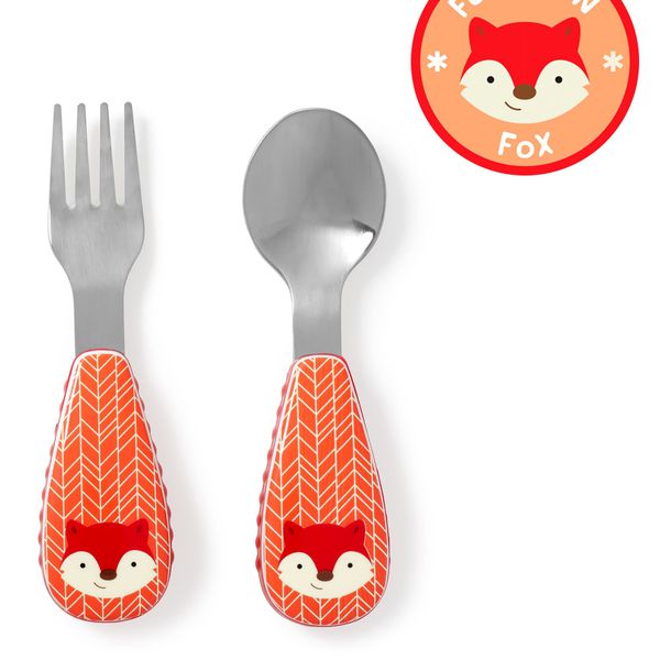Set de cuchara y tenedor diseño zorro, Skip Hop  Skip Hop - babytuto.com