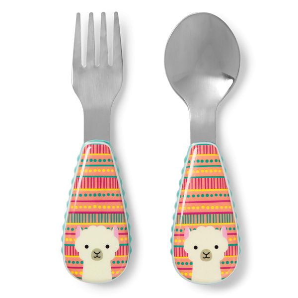 Set de cuchara y tenedor, diseño llama, Skip Hop  Skip Hop - babytuto.com