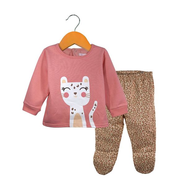 Pijama de franela diseño animal print, Pumucki Pumucki - babytuto.com