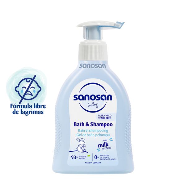 Gel de baño y shampoo, 200 ml, Sanosan Sanosan - babytuto.com