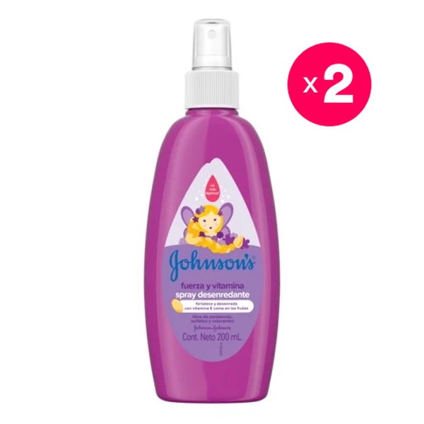 Pack 2 spray fuerza y vitamina, 200 ml c/u, Johnson's Baby Johnson's Baby - babytuto.com