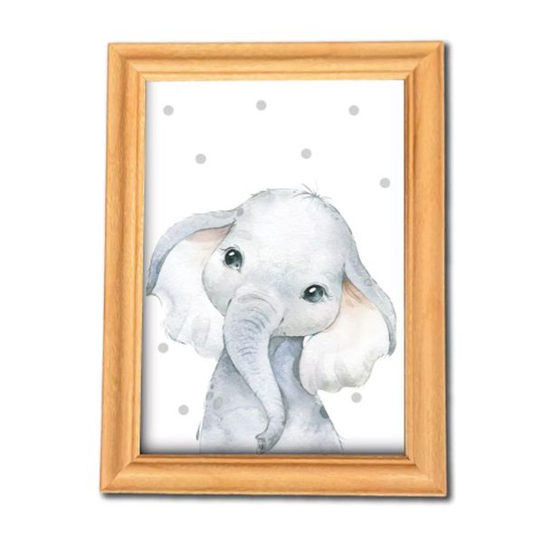 Cuadro diseño elefantito estilo acuarela, Kokoa World Kokoa World - babytuto.com