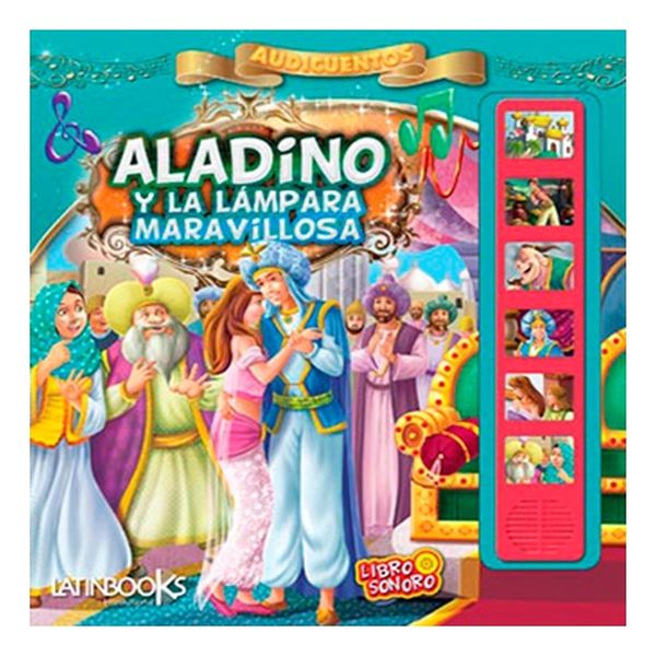 Libro audio cuentos  Aladino y la lámpara maravillosa, Latinbooks Latinbooks - babytuto.com