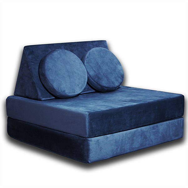 Sofá cama didáctico, color azul, SofaToys SofaToys - babytuto.com