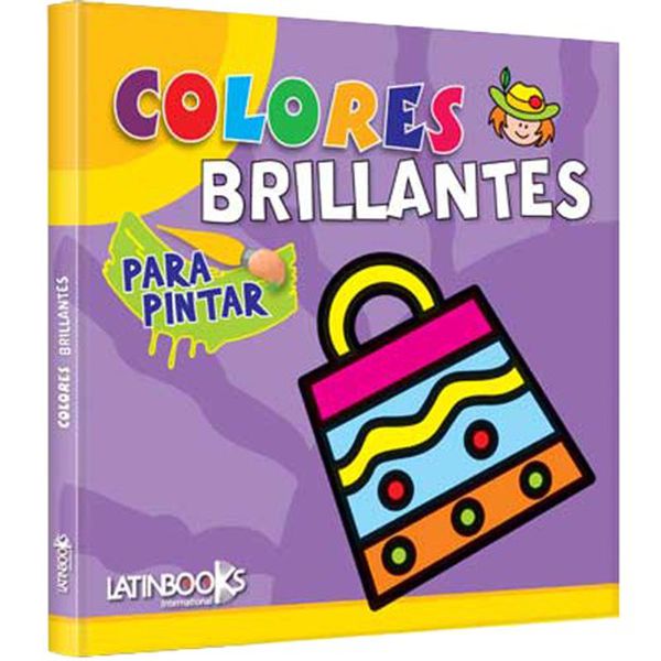 Libro para pintar Colores brillantes: Cartera Latinbooks Latinbooks - babytuto.com