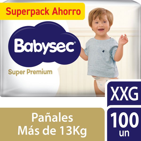 Pañales desechables super premium, talla XXG, 100 uds, Babysec  BabySec - babytuto.com