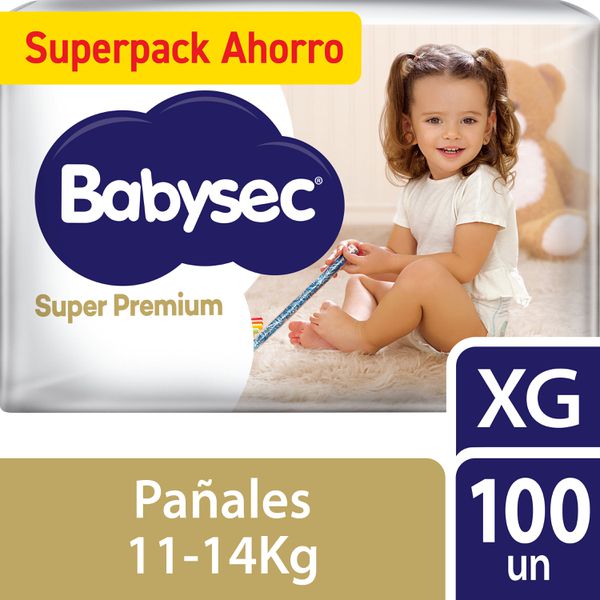 Pañales desechables super premium, talla XG, 100 uds, Babysec BabySec - babytuto.com