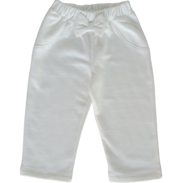 Pantalón de algodón pima diseño lucía color blanco perla, WAWABABY WAWABABY - babytuto.com