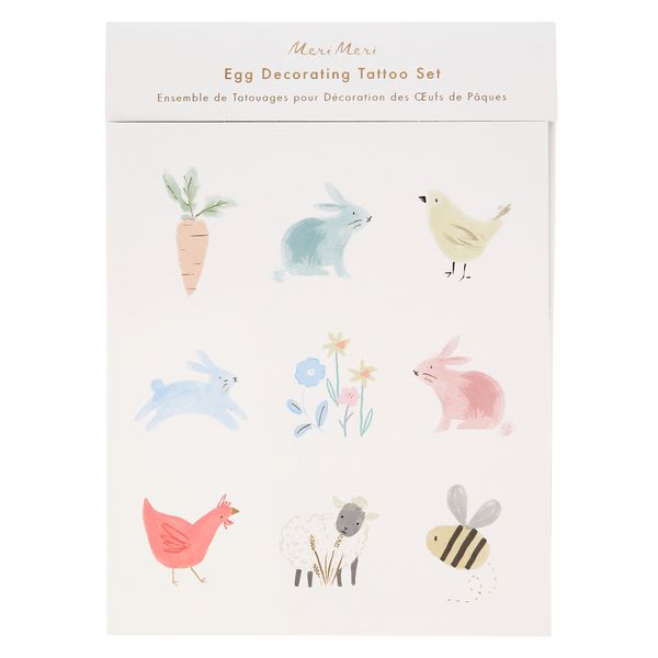 Kit para decorar huevos de Pascua conejos primaverales, 27 uds, Meri Meri Meri Meri - babytuto.com