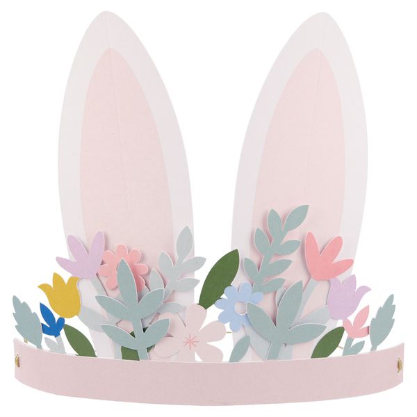 Corona diseño orejas de conejo florales, Meri Meri  Meri Meri - babytuto.com